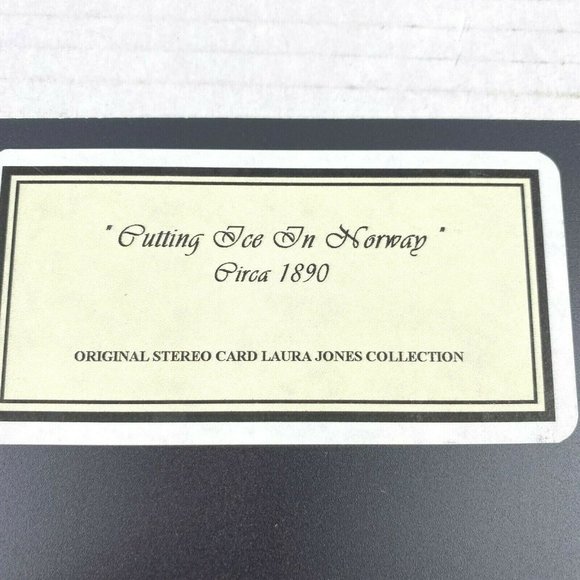 Cutting Ice In Norway Circa 1890 3d Photo Reprint Stereographic Arts Laura Jones - Picture 4 of 6